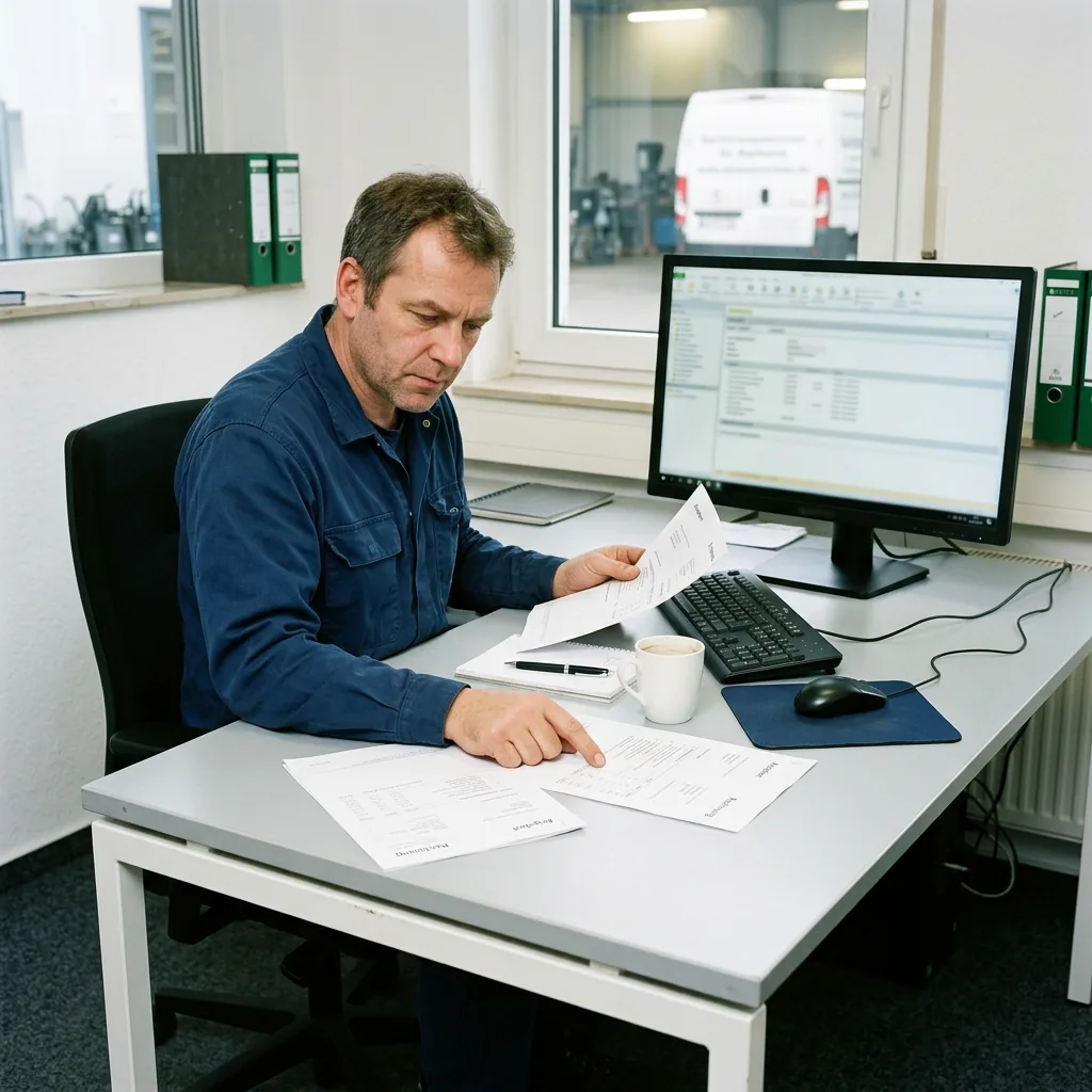 Angebots- und Rechnungsformulare im Handwerksbüro