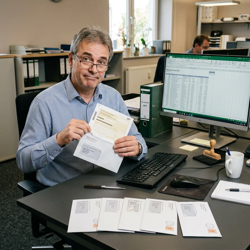Ordner und Formulare in einer Steuerkanzlei