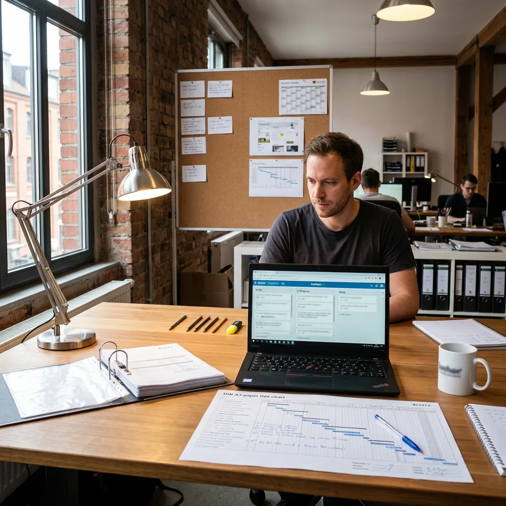 Projektboard und Zeiterfassung in einer digitalen Agentur